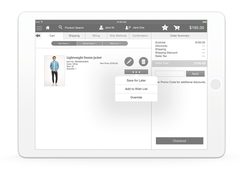 screenshot of Salesforce Commerce Cloud